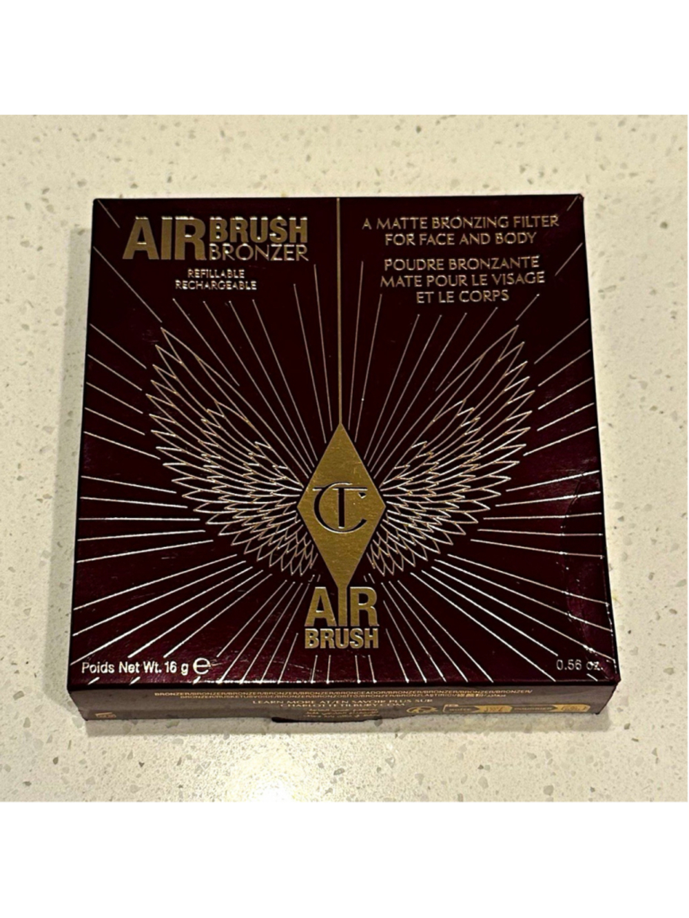Charlotte Tilbury Airbrush Bronzer Matte Bronzer ~ 3 Tan 0.56oz Refillable